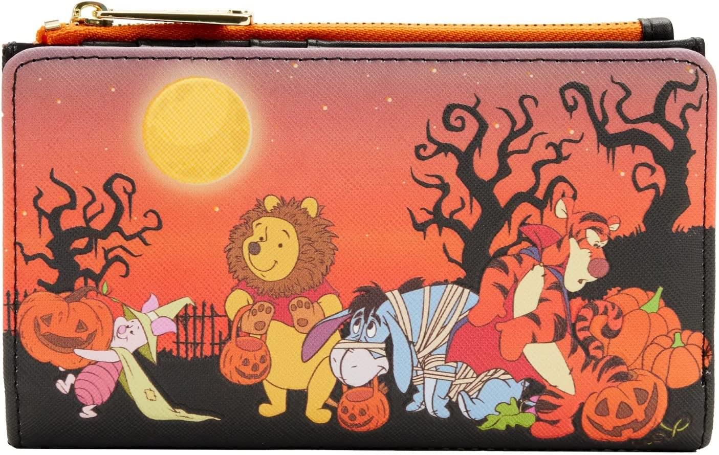 Winnie the Pooh Halloween Group Glow Flap Wallet