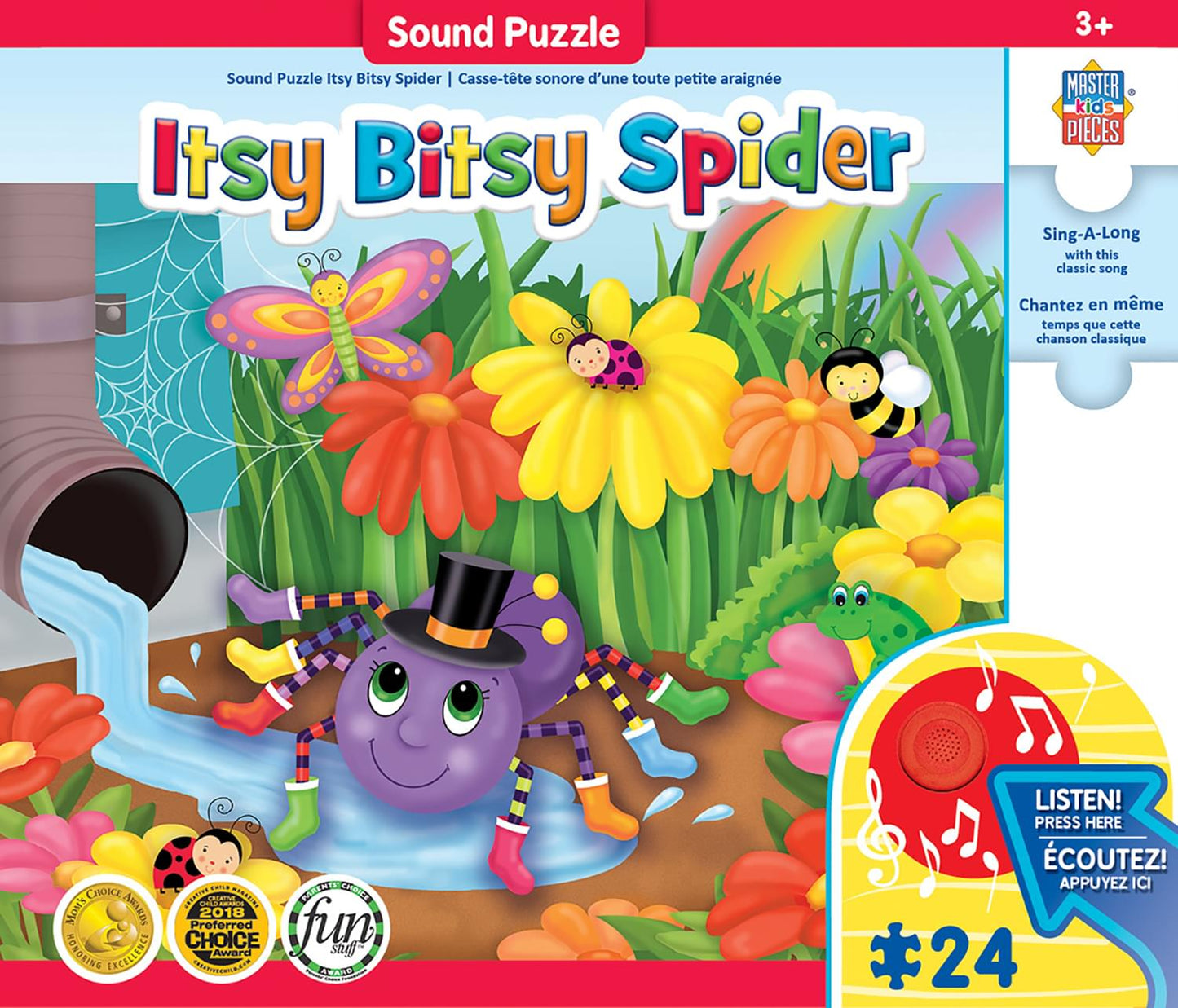 The Itsy, Bitsy Spider 24 Piece Sing-A-Long Song Sound Puzzle