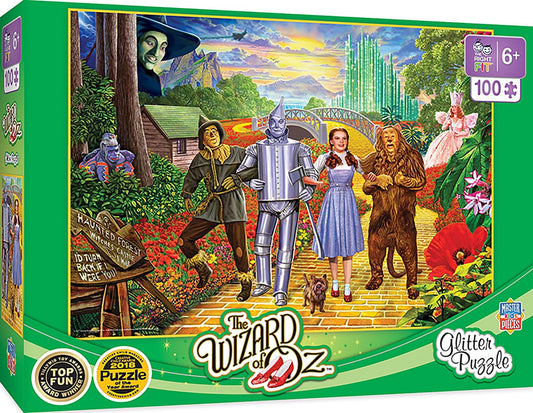 Wizard of Oz Glitter 100 Piece Glitter Jigsaw Puzzle