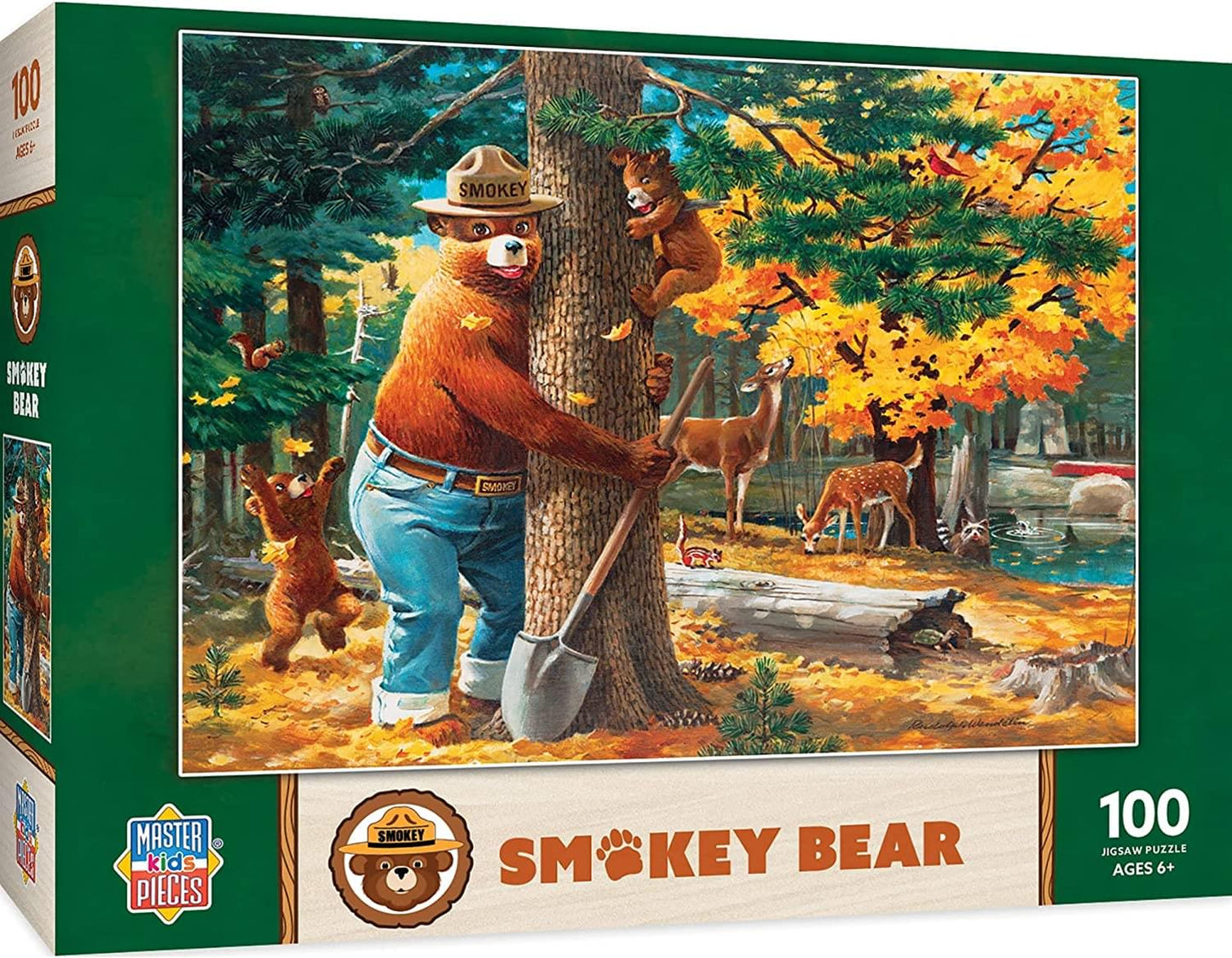 Smokey Bear 100 Piece Kids Jigsaw Puzzle