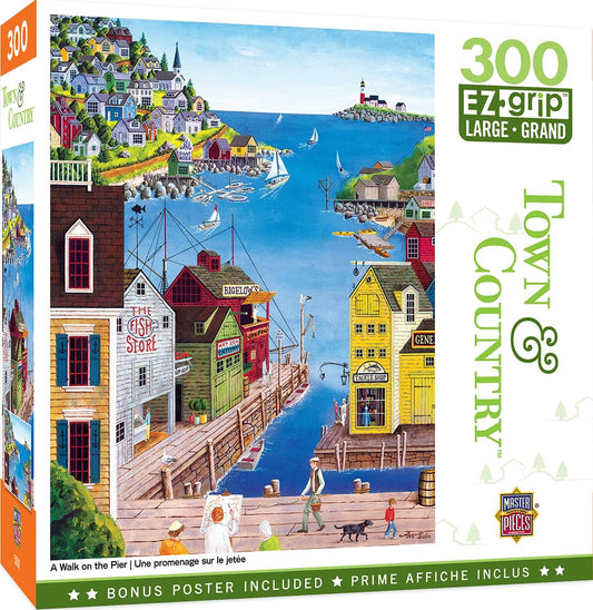 A Walk on the Pier 300 Piece Large EZ Grip Jigsaw Puzzle