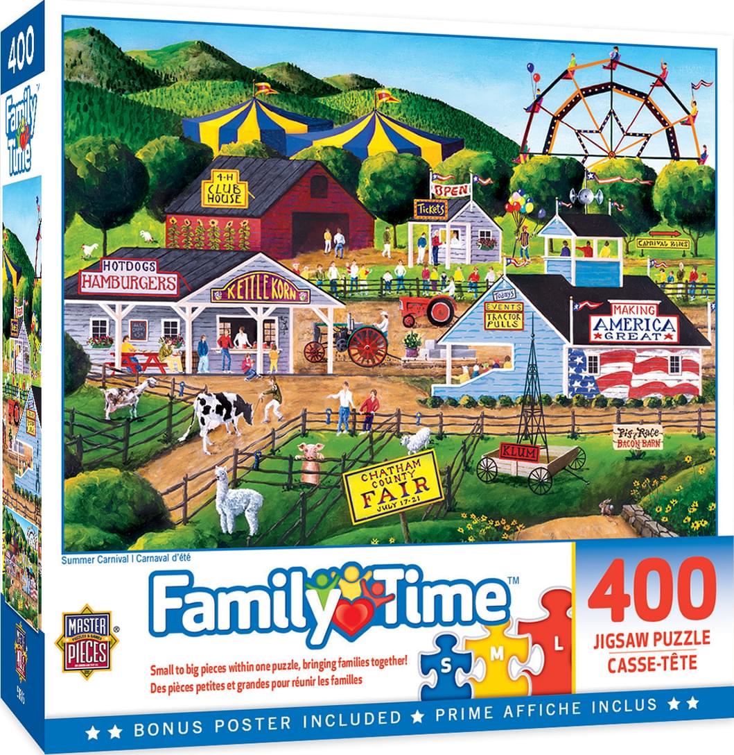 Summer Carnival 400 Piece Large EZ Grip Jigsaw Puzzle