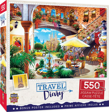 Barcelona 550 Piece Jigsaw Puzzle