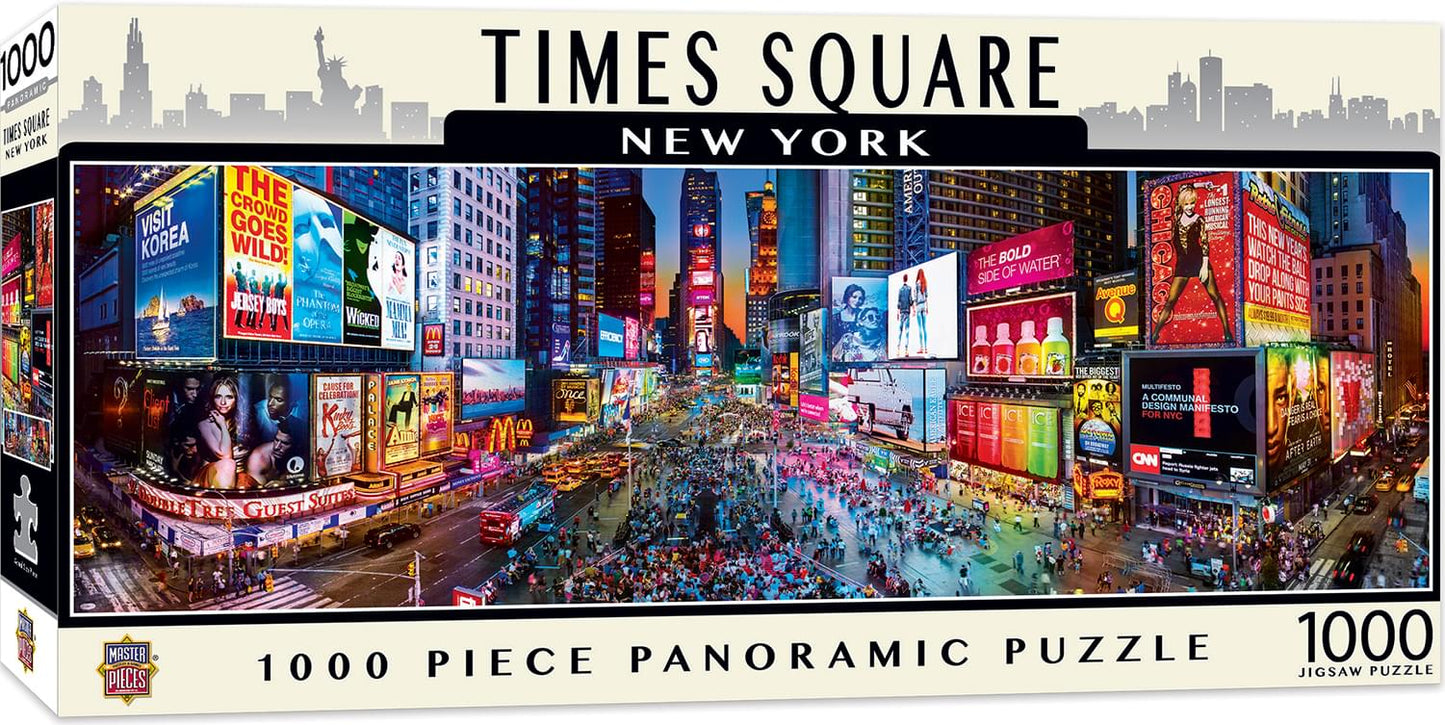 Times Square NYC 1000 Piece Panoramic Jigsaw Puzzle