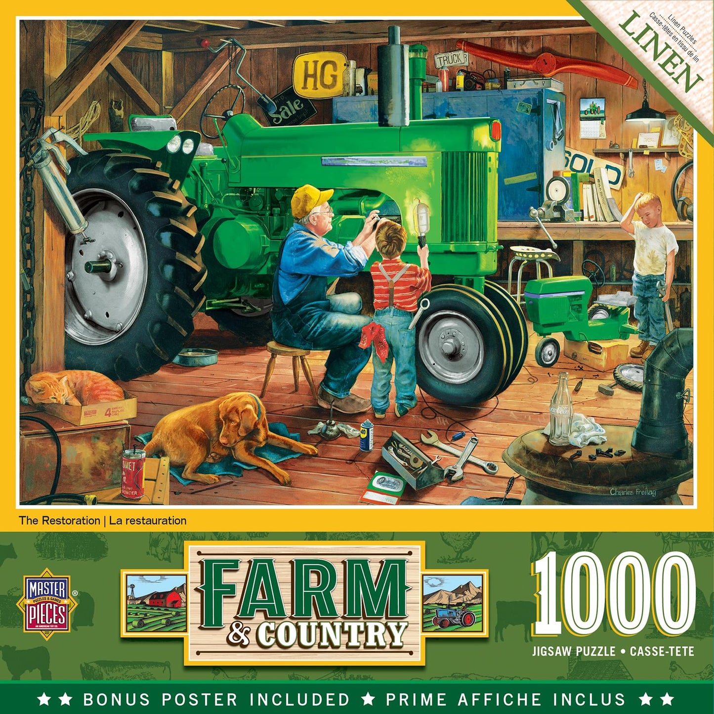 The Restoration 1000 Piece Linen Jigsaw Puzzle