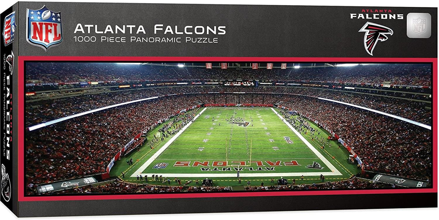 Atlanta Falcons Stadium NFL 1000 Piece Panoramic Jigsaw Puzzle