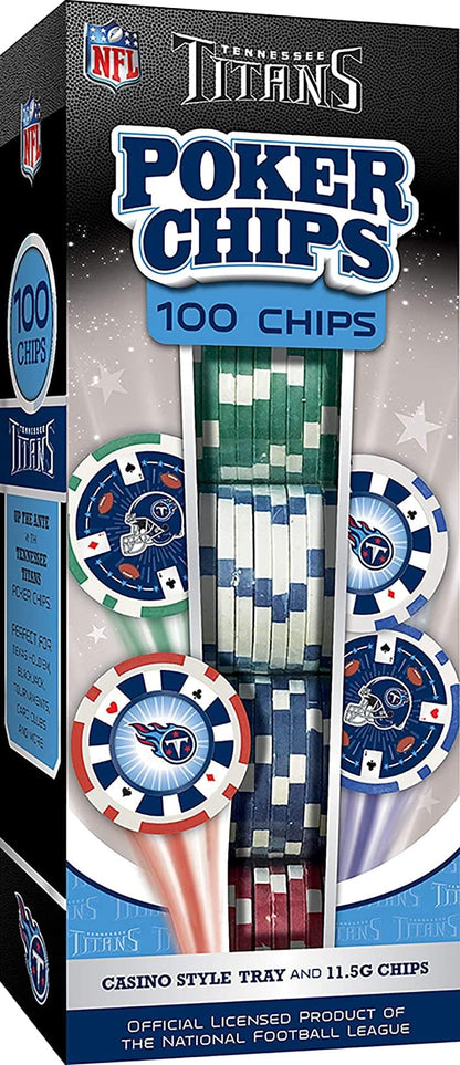 Tennessee Titans  NFL 100-Piece Poker Chips