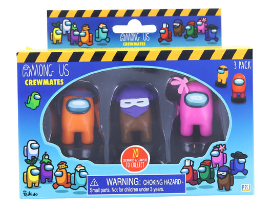 Among Us Crewmate Stampers 3 Pack § 3 Random Figures