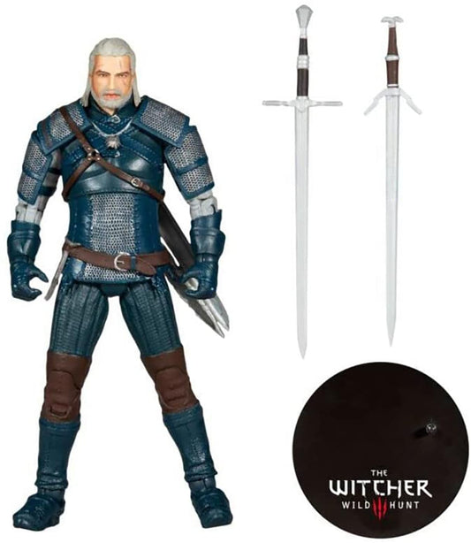 The Witcher 7 Inch Action Figure § Geralt of Rivia (Viper Armor: Teal)