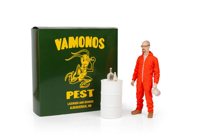 Breaking Bad Walter White In Orange Hazmat Suit Figure § Measures 6 Inches Tall