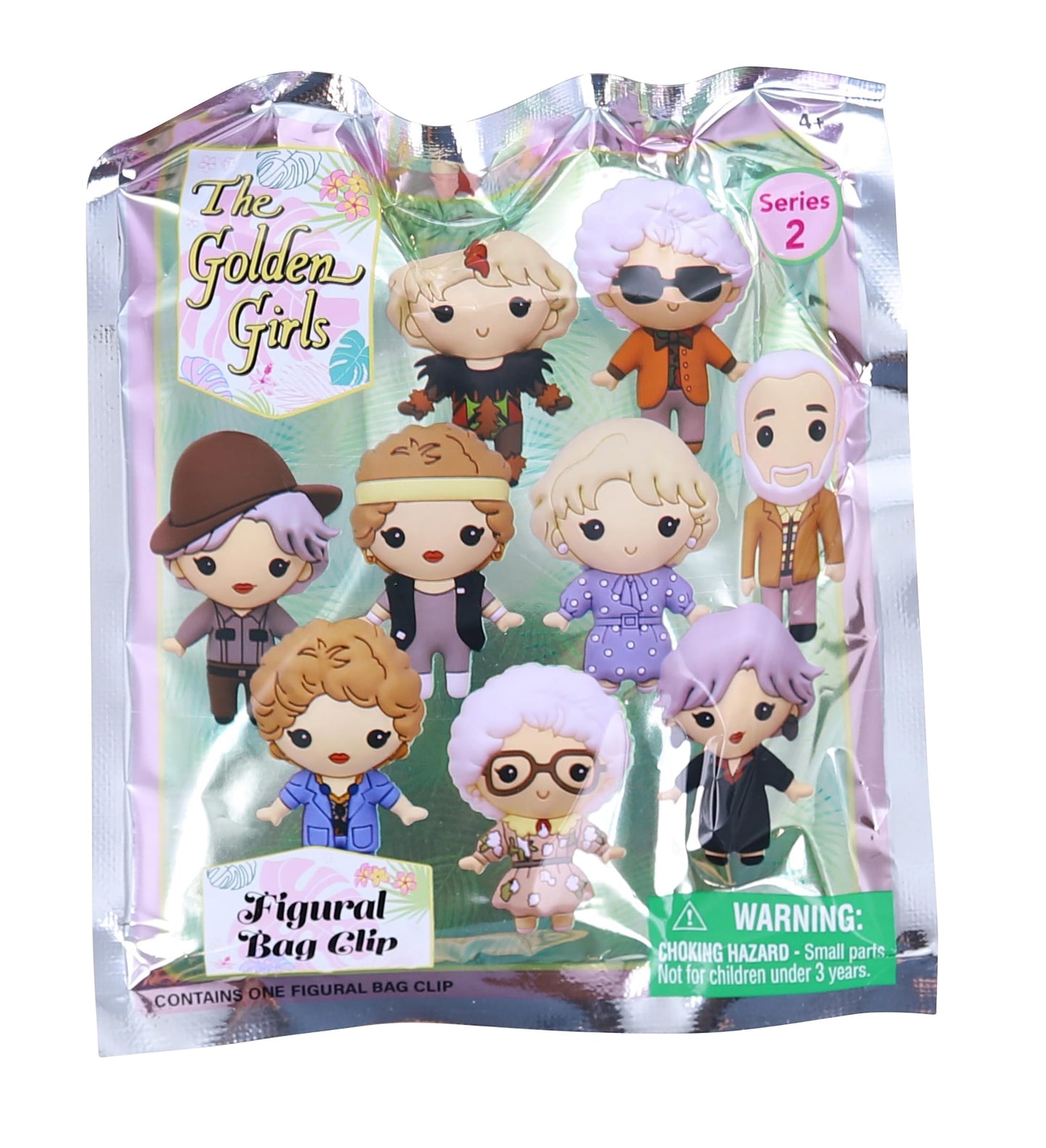 The Golden Girls Series 2 3D Foam Bag Clip § One Random