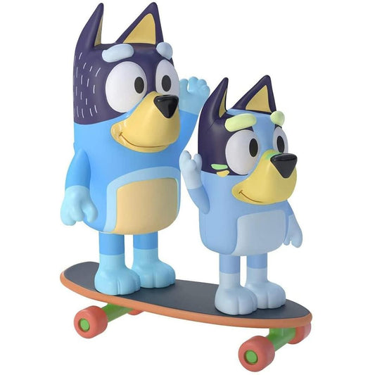 Bluey Skateboard Action Figure 2 Pack § Bluey & Bandit