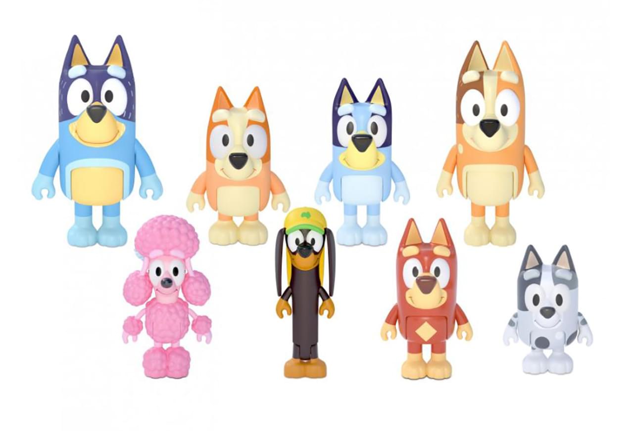 Bluey 2.5 Inch Family & Friends Action Figure 8 Pack