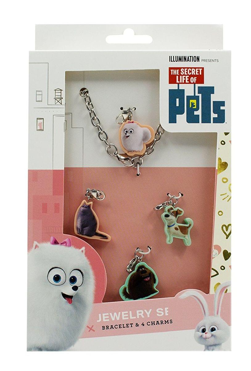 The Secret of Life of Pets Jewelry Set Bracelet & 4 Charms