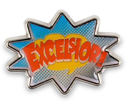 Stan Lee Excelsior Enamel Collector Pin