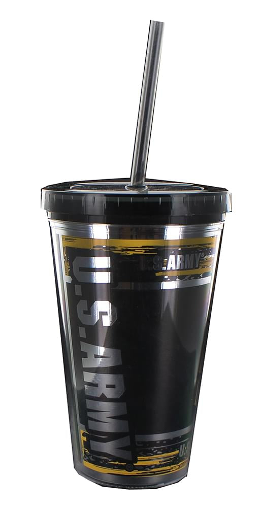 U.S. Army 16oz Carnival Cup w/ Straw