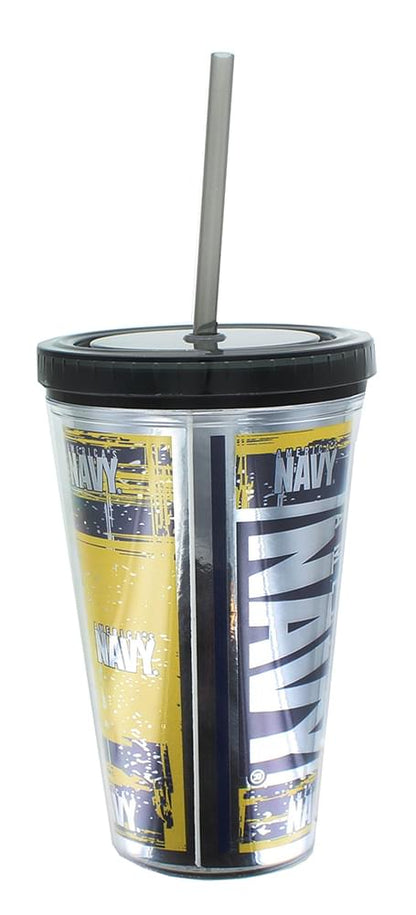 U.S. Navy 16oz Carnival Cup w/ Straw