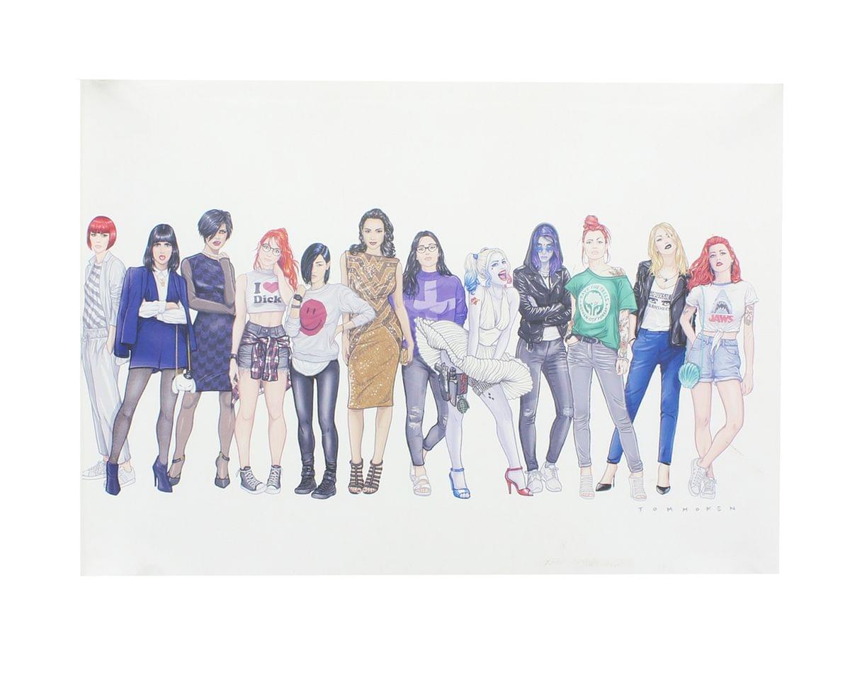 Women of DC Street-Style 10x14 Art Print by Tom Moken (Nerd Block Exclusive)