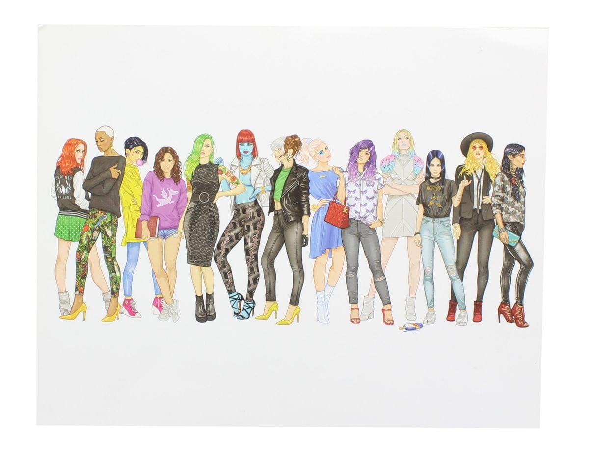 X-Women Street-Style 8x10 Art Print by Tomm Moken (Nerd Block Exclusive)