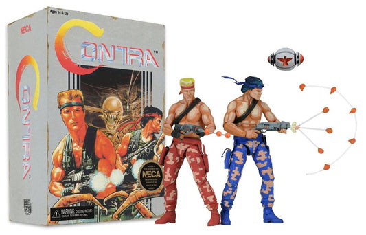 Contra Bill & Lance Video Game Appearance 7" Action Figure 2-Pack