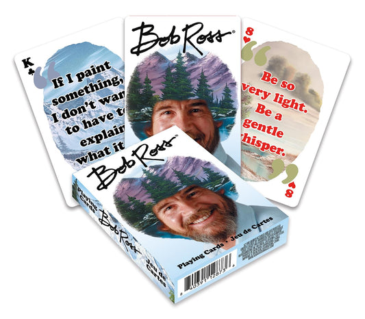 Bob Ross Quotes 2 Playing Cards § 52 Card Deck + 2 Jokers