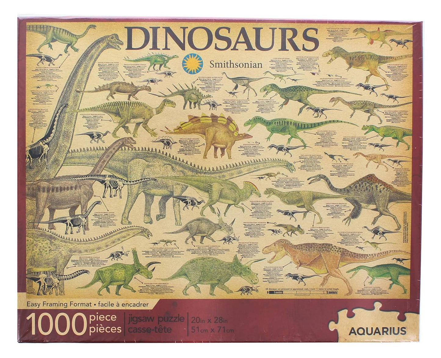 Smithsonian Dinosaurs 1000 Piece Jigsaw Puzzle