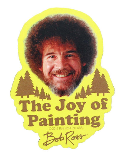 Bob Ross 3" Funky Chunky Magnet: "Joy of Painting"