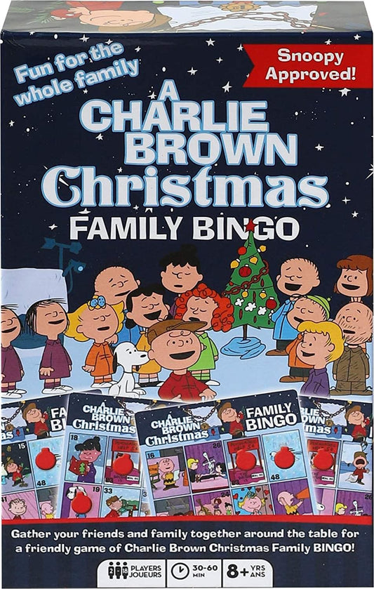 Peanuts A Charlie Brown Christmas Family Bingo Game