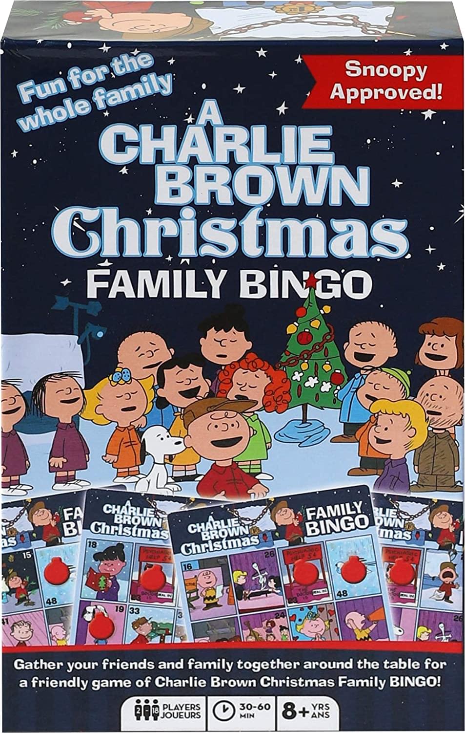 Peanuts A Charlie Brown Christmas Family Bingo Game