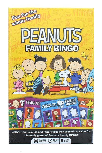 Peanuts Family Bingo Game