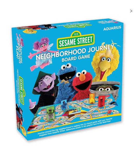 Sesame Street Neighborhood Journey Family Board Game § 2-4 Players