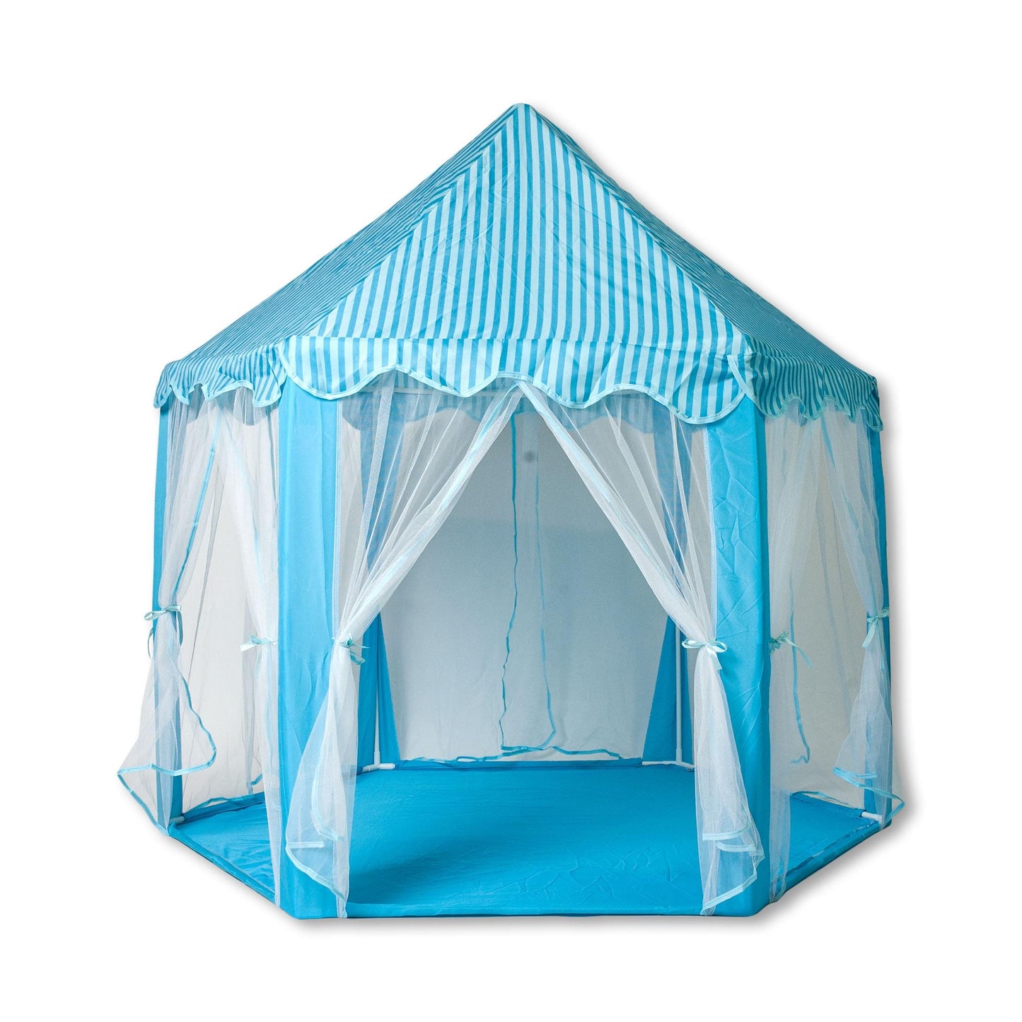 Blue Hexagon Fantasy Castle Play Tent § 53 x 47 x 55 Inches