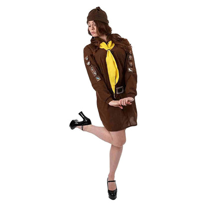 Brownie Girl Guide Uniform Adult Costume § Small