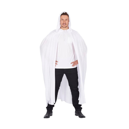 Unisex Hooded Adult Costume Cape § White