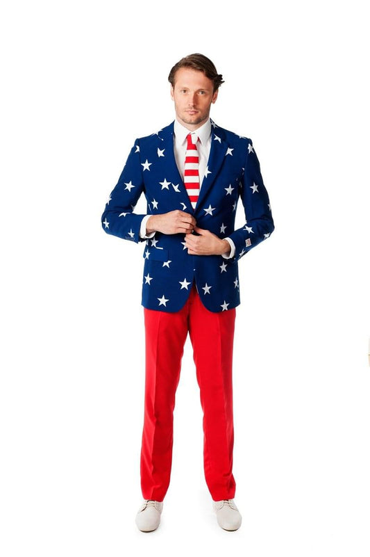 Stars and Stripes Men's Costume Suit: Size 42