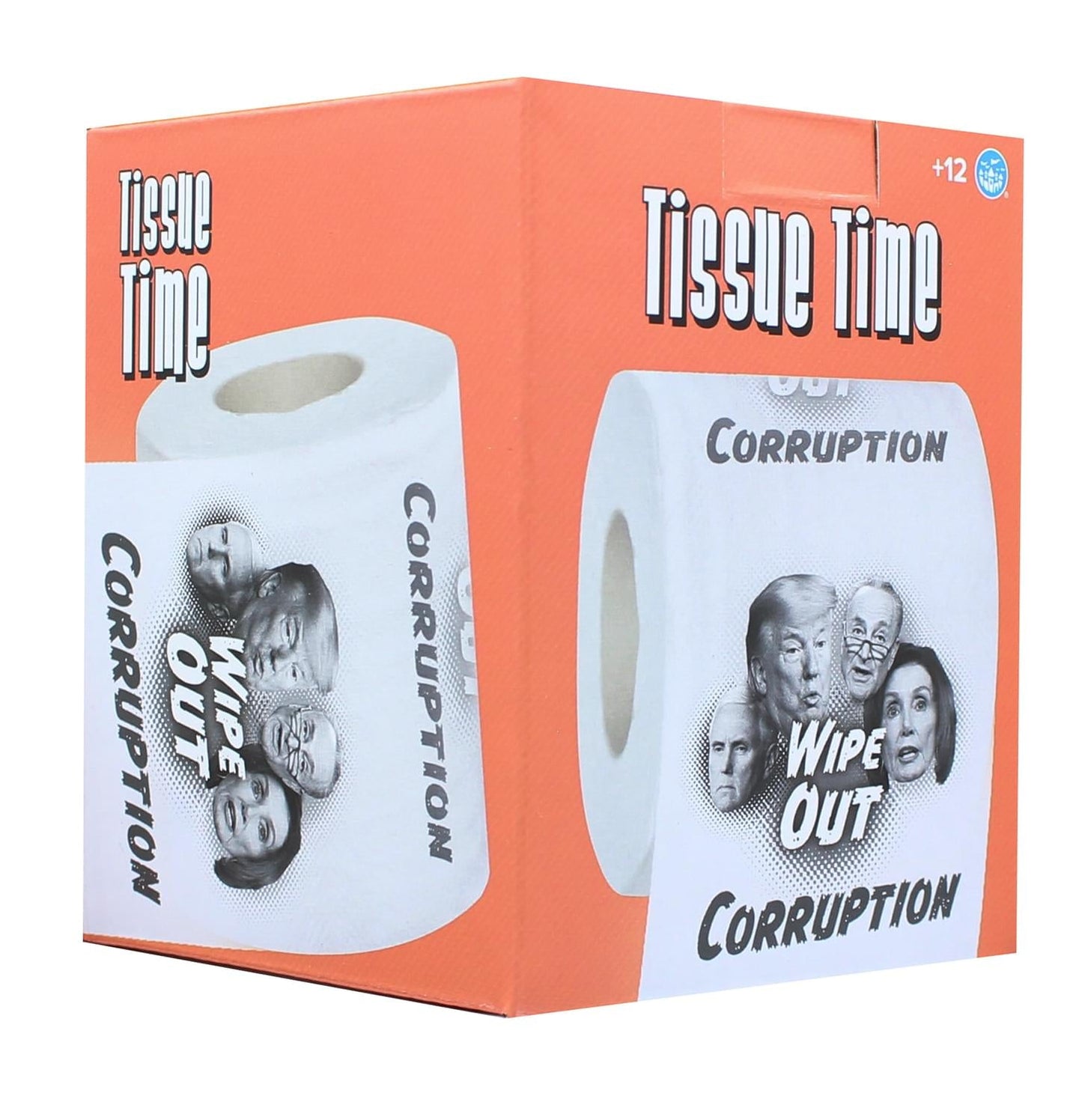 Tissue Time Wipe Out Corruption Novelty Toilet Paper § One Roll