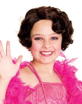 20'S Flapper Child Costume Wig One Size