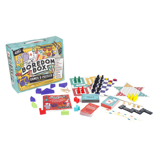 The Boredom Box Games & Puzzles Set § Over 250 Activities