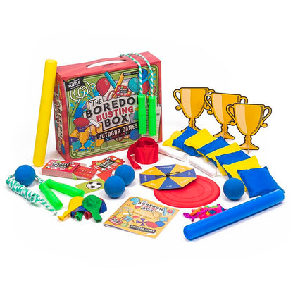 Outdoor Boredom Busting Box - 45 Fun Games for Outdoor Picnic Party Activities