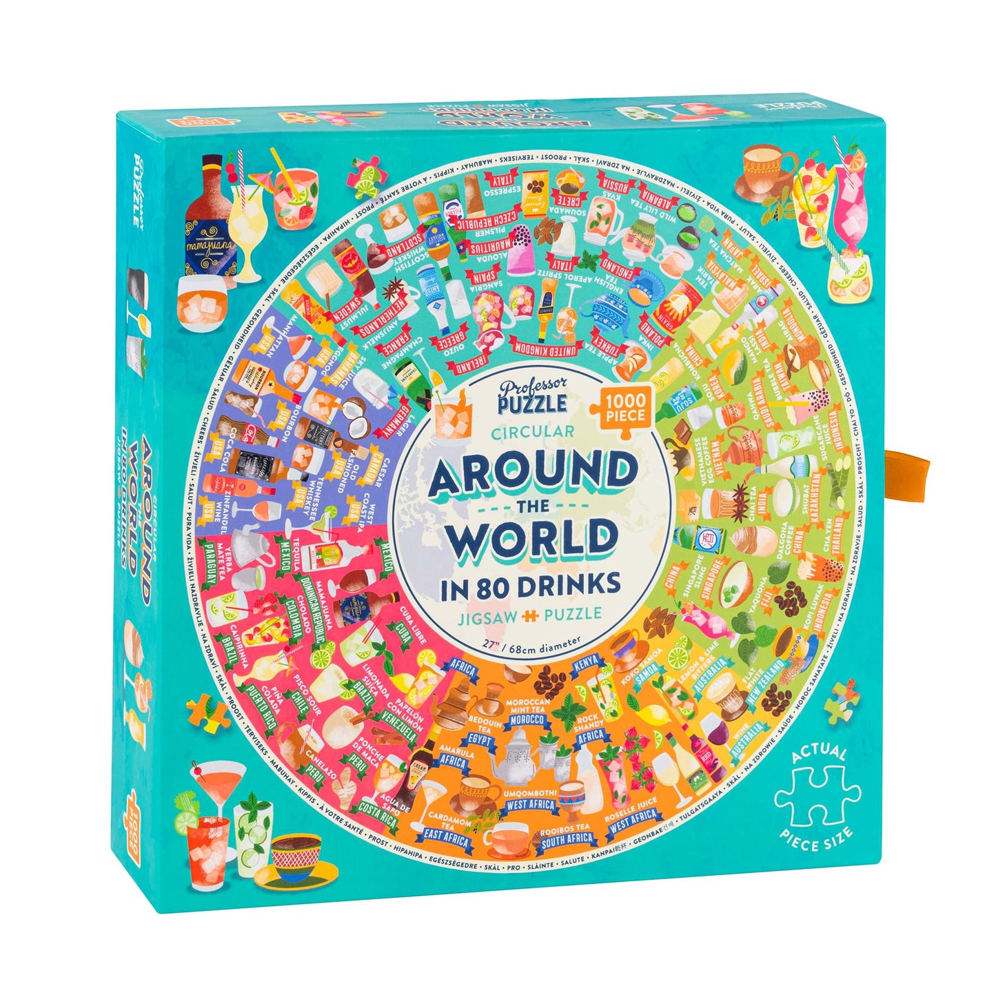 Around the World in 80 Drinks 1000 Piece Jigsaw Puzzle