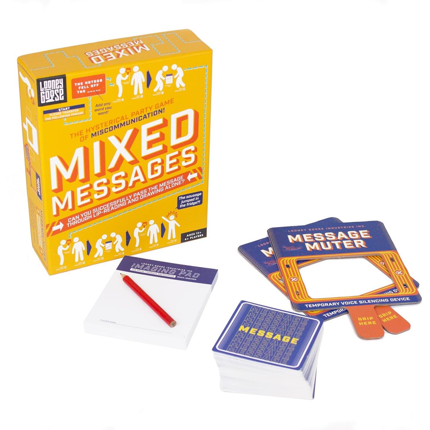 Mixed Messages Lip Reading & Drawing Party Game § 4+ Players