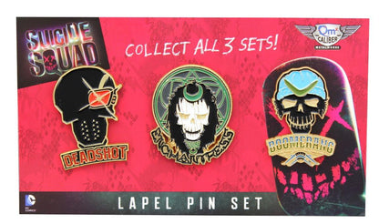 Suicide Squad Lapel Pin 3-Pack, Set 1 