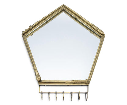 Harry Potter Wand Wall Mirror with Jewelry Hooks Storage Rack