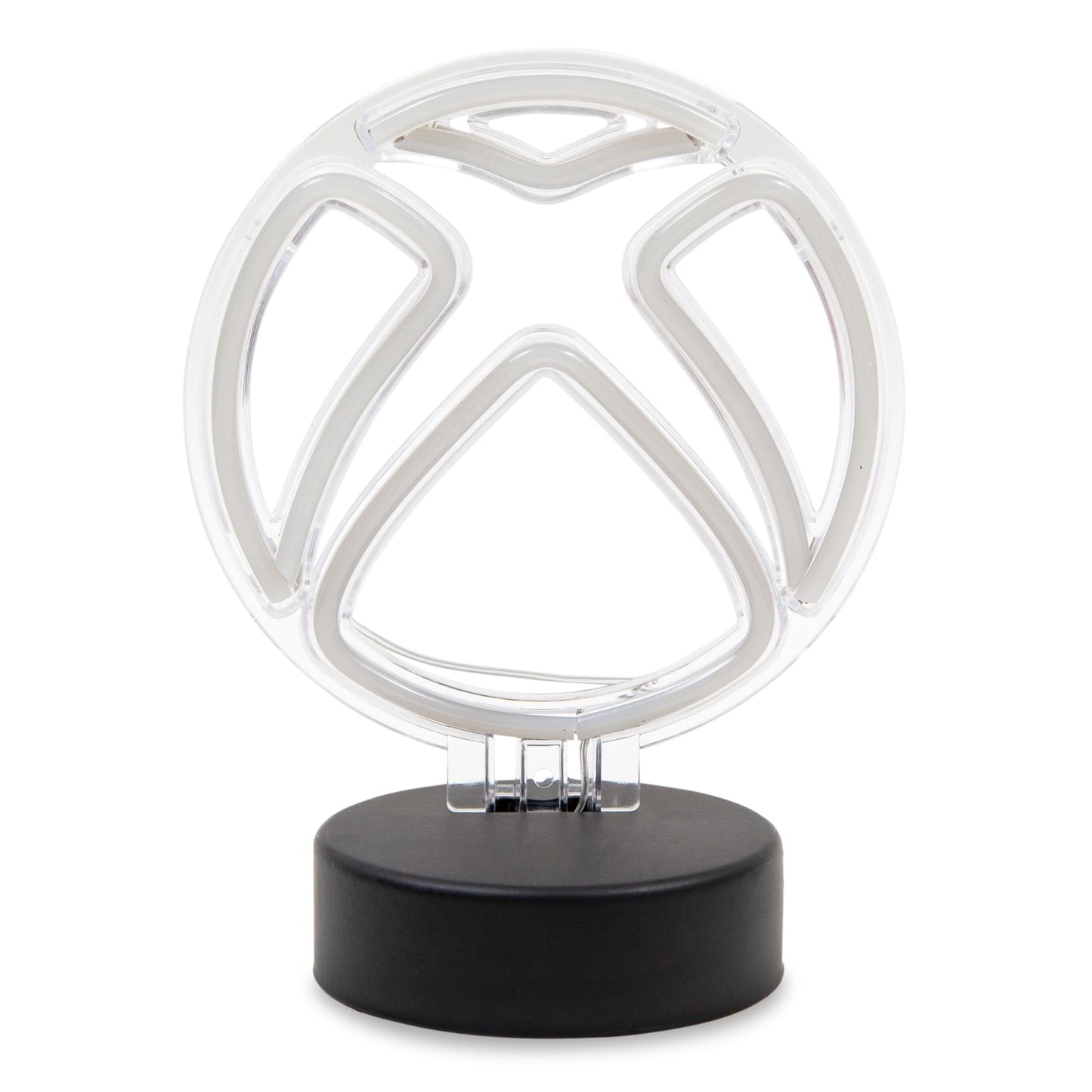 Xbox Logo Battery-Powered White Neon Desk Lamp Light § 9 Inches Tall