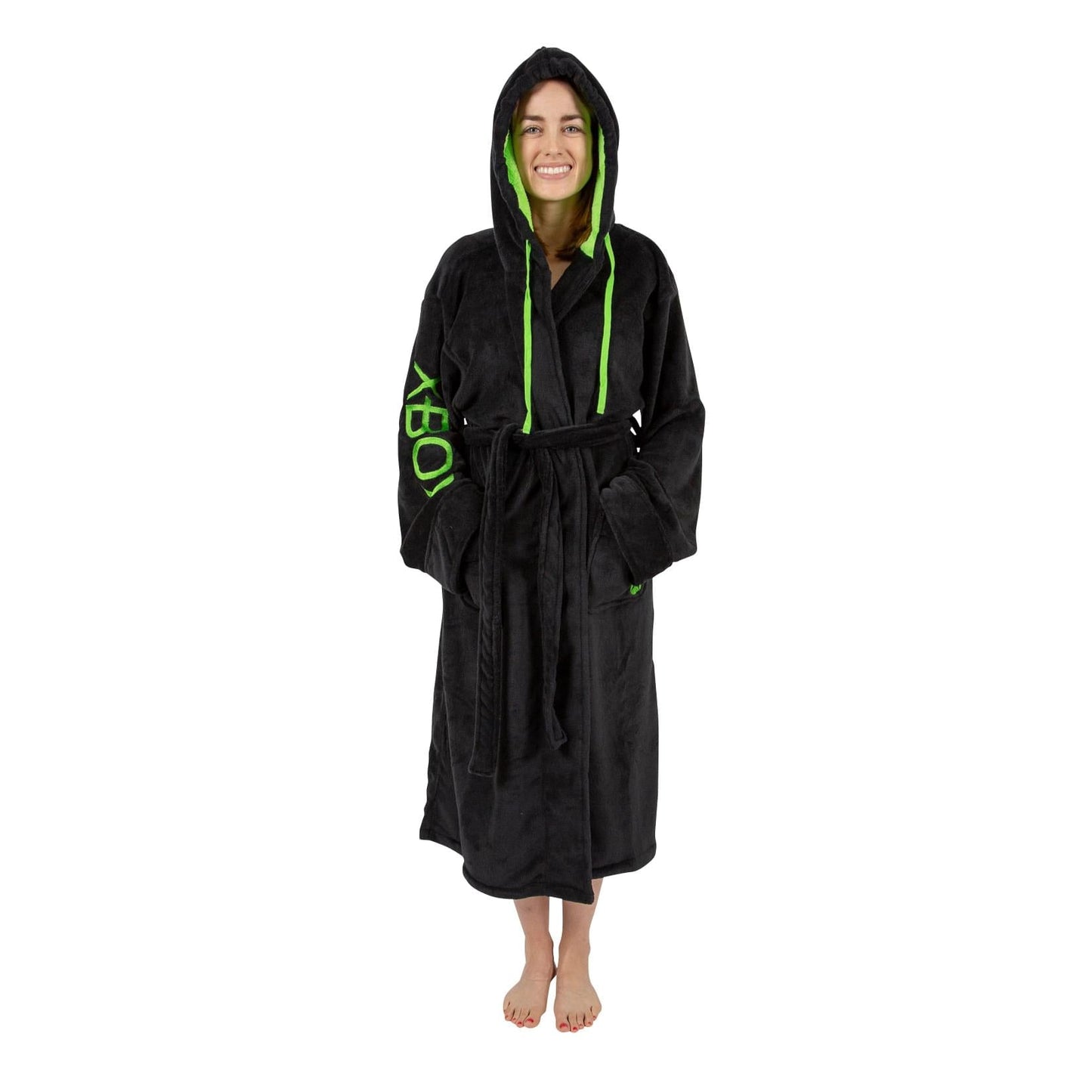 Xbox Gamer Unisex Hooded Fleece Robe for Adults § One Size Fits Most