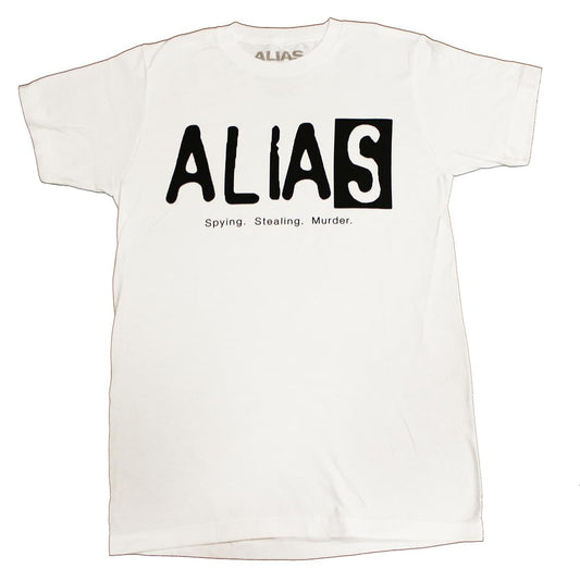 Alias Logo Men's White T-Shirt - Small