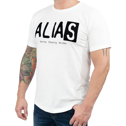 Alias Logo Men's White T-Shirt - Large