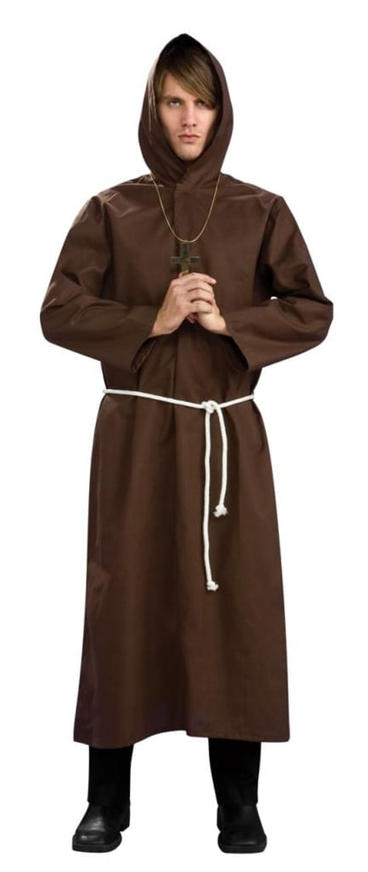 Brown Monk Robe Costume Adult Standard