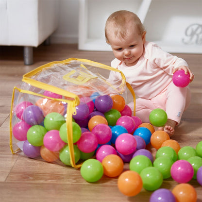 100 colour balls in pvc bag