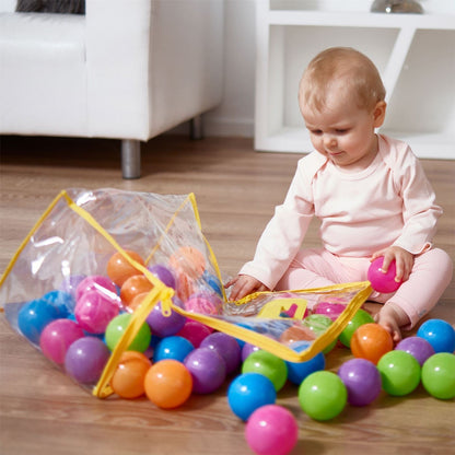 100 colour balls in pvc bag